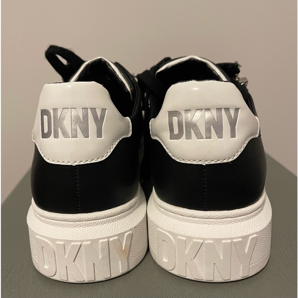 Shop Dkny Women's Matti Lace-up Zip Sneakers In Black.